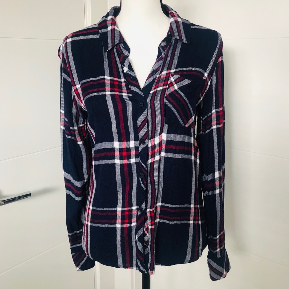 Rails Hunter Red/White/Blue Flannel